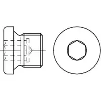 Industrial Quality Supplies DIN 908 Verschlussschraube mit Bund und