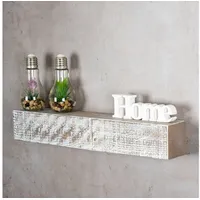 levandeo Wandregal 60 x 10 cm Natur