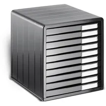 Rotho Timeless Schubladenbox 34,5 x 29,0 x 32,0 cm 10-tlg. schwarz