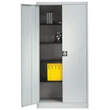 Mauser Stahlschrank mit Flügeltüren 50 cm tief 5 OH schmal weiß, cm