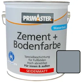 Primaster Zementfarbe und Bodenfarbe 750 ml silbergrau seidenmatt