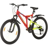 vidaXL Mountainbike 21 Gang 26 Zoll Rad 49 cm Rot