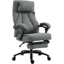 Vinsetto Bürostuhl mit Massagefunktion Polyester grau