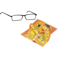 Brillenputztuch Brillenreinigungstuch Brillenpflegetuch Pflegetuch Motiv: Gustav Klimt, Der Kuss - Mikrofaser, Material: 80% Polyester, 20% Polyamid - Maße: 18 x 12,5cm