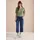 Cecil 3/4 Wide Leg Jeans, im Loose Fit - blau