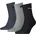 Sportsocken 3 Paare Blau/Grau 47-49