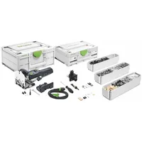 Festool DF 500 Q-Plus Dübelfräse 420 W 4 - 10 mm + Systainer ( 576413 ) + KV-SYS D8 DOMINO Verbinder Sortiment ( 576797 )