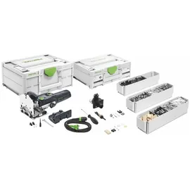 Festool DF 500 Q-Plus Dübelfräse 420 W 4 - 10 mm + Systainer ( 576413 ) + KV-SYS D8 DOMINO Verbinder Sortiment ( 576797 )