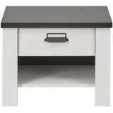 furn.design Nachtschrank 60 x 46 x 46 cm Weiß