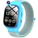 Smartwatch Kinder, Kinderuhr Telefon mit Anrufe, 7 Spiele, Schulmodus, SOS-Funktion, Musik, Kamera, Wecker, Schrittzähler Kind Armbanduhr Touchscreen Smart Watch Geschenk für Jungen Mädchen (Blau)