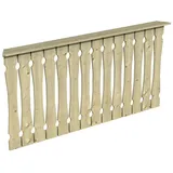SKANHOLZ Brüstungsgeländer 180 cm Länge 96 cm Höhe Beige