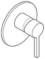 Kludi NOVA FONTE Unterputz-Brausearmatur m. Funktionseinheit für 88022 M. Teal Blue, 20755O315 20755O315