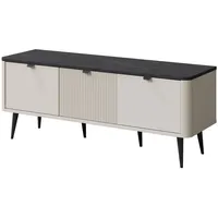 Mirjan24 Tv-Element, Kaschmir, Grau, Metall, Rechteckig, 130x52x40 cm, Wohnzimmer,