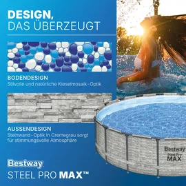 BESTWAY Steel Pro MAX Frame Pool 549 x 122 cm rund