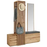 Linea Natura Studio Line Garderobe 157x195x51 Eichefarben