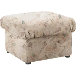 Hocker DOMO COLLECTION "Pegnitz", braun, B:60cm H:39cm T:60cm, 100% Polyester, Hocker, Polsterhocker