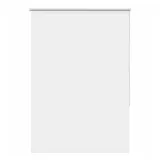 vidaXL Verdunkelungsrollo Weiß 95x130cm Stoffbreite 90,7 cm Polyester