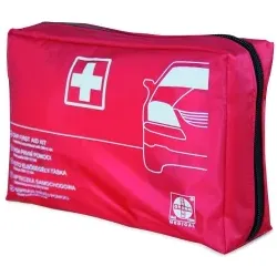 GRAMM medical KFZ-Verbandtasche  418.035.16408 , Farbe: rot, Inhalt nach DIN 13 164:2014