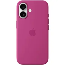 Apple iPhone 16 Silikon Case mit MagSafe fuchsia