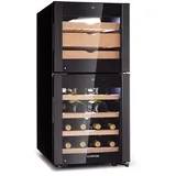 Klarstein El Dorado 89 Käse & Weinkühlschrank 2 Zonen Touch 89L LED Schwarz 89 Liter