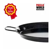 Paella World Original spanische Paella Pfanne Ø Kochtopf, Schwarz