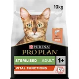 Purina Pro Plan Sterilised Vital Functions mit Lachs 10kg + Spielzeug Angelrute GRATIS!