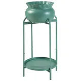 [en.casa] Blumenständer Altena 60 x 27 x 27 cm Grün