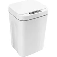 Repomanda Sensor Mülleimer 16L Automatik Mülleimer mit Smart Sensor Küche Abfallbehälter für Küche Schlafzimmer Bad (Weiß)