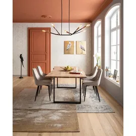 Kare 2er Set KARE DESIGN Stuhl East Side Stoff Beige Champagner