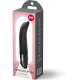 FUN FACTORY Diva Dolphin mit gebogener Spitze | 10 Vibrationsprogramme | wasserdicht (IPX7) | Sexspielzeug für Frauen