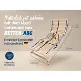 Betten-ABC Max1 Elektro Lattenrost mit Kopf- und Fußteilverstellung 100 x 220 cm