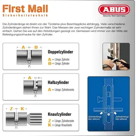ABUS Zylinder XP20SN 35/50 mm
