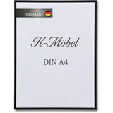 K-Möbel Bilderrahmen Aluminium Schwarz 21x29,7 cm 1 St.