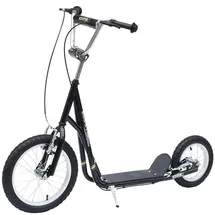 Homcom Kinderroller 16/12 Zoll Schwarz