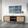 masseno Lowboard 153,4x39x49,7 cm Schwarz MDF