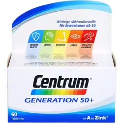 Pfizer Consumer Healthcare CENTRUM Generation 50+ Tabletten Vitamine 60 ct 