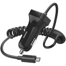 Hama KFZ-Ladegerät USB-C 12 W 1,0 m Schwarz