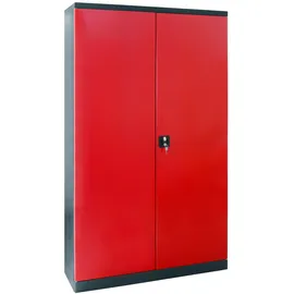 B2B Partner Werkstattschrank Metall 1100 mm x 1920 mm x 380 mm grau