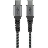 goobay USB-C auf USB-C 1 m Grau