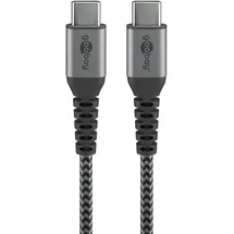 goobay USB-C auf USB-C 1 m Grau