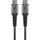 goobay USB-C auf USB-C 1 m Grau