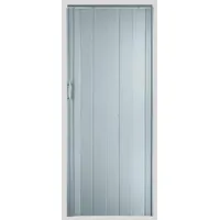 Falttür Höhe 202 cm Einbaubreite bis 96 cm Schiebetür Farbe Edelstahl Look Doppelwandprofil Neu