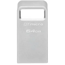 Kingston DataTraveler Micro USB-Stick Retail 64GB Silber DTMC3G2/64GB USB-A (USB 3.2 Gen 1)