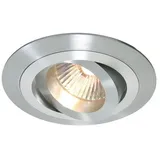 Deko-Light Deckeneinbauring, spannungskonstant, 12V AC / DC, GU5.3 (MR16) max. 50W, Aluminium matt-Silber, Innenring poliert D-110222