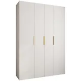 abiks möbel Drehtürenschrank COMO 170 x 245,5 x 40 cm Weiß/Gold