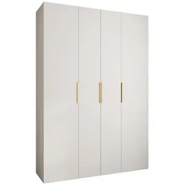 abiks möbel Drehtürenschrank COMO 170 x 245,5 x 40 cm Weiß/Gold