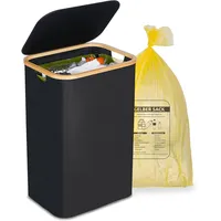 Efluky Gelber Sack Ständer 100L, Mülleimer Mit Deckel, Müllsackständer Für Gelbe