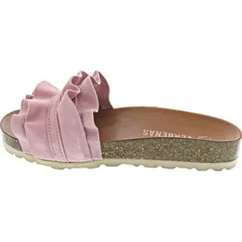 Verbenas Rocio Serraje Volante Pantolette Rosa 38 EU