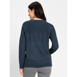 Inspirationen Strickjacke in Dunkelblau-Meliert 36
