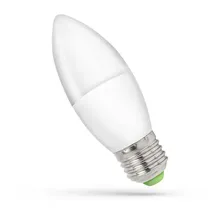 Spectrum LED-Leuchtmittel LED E27 C37 Kerzenform 6W = 45W 230V 520lm 160° Warmweiß 3000K, E27, Warmweiß weiß